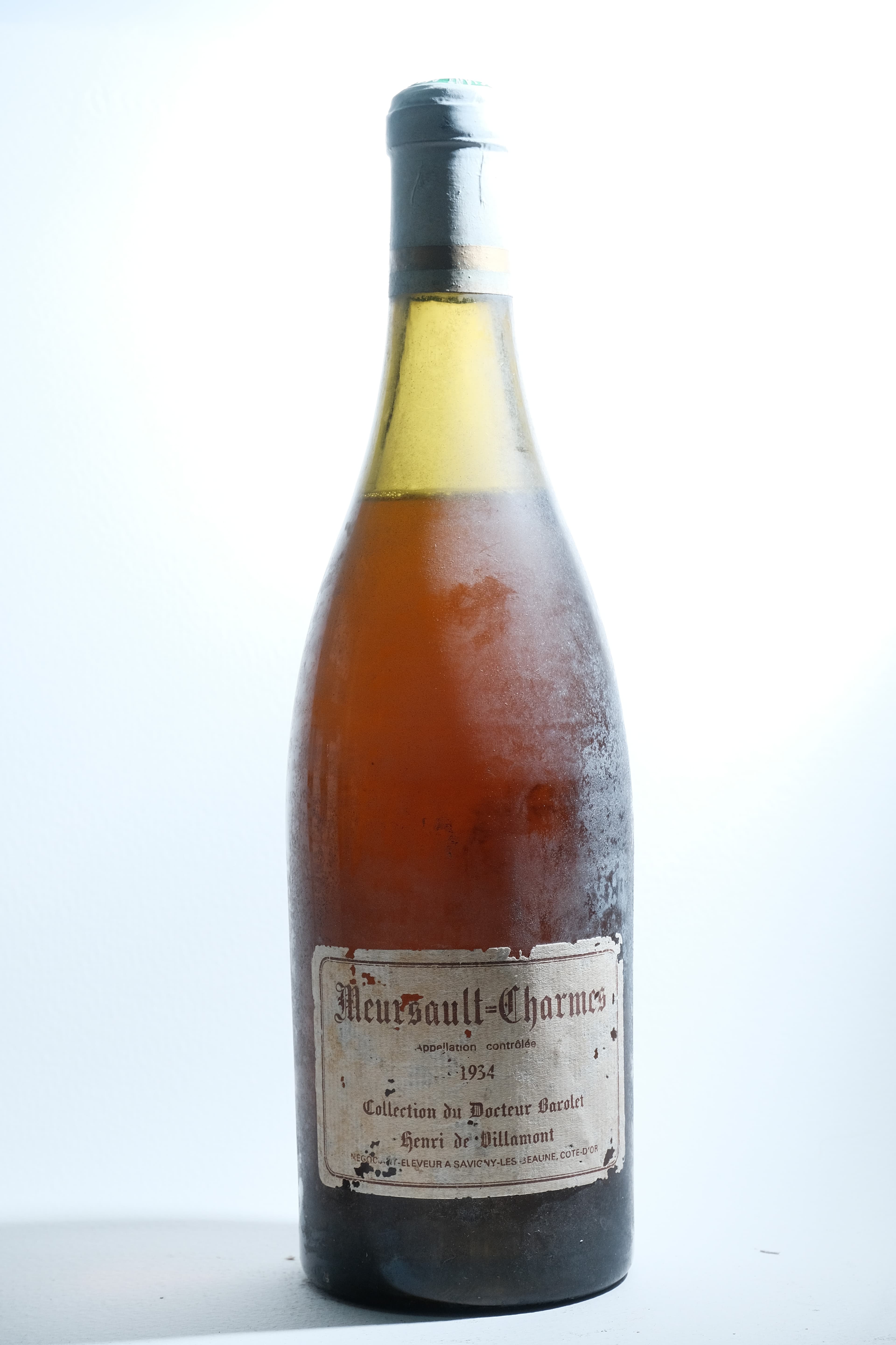 Meursault Charmes Collection du Dr Barolet Henri de Villamont 1934 - Image 1