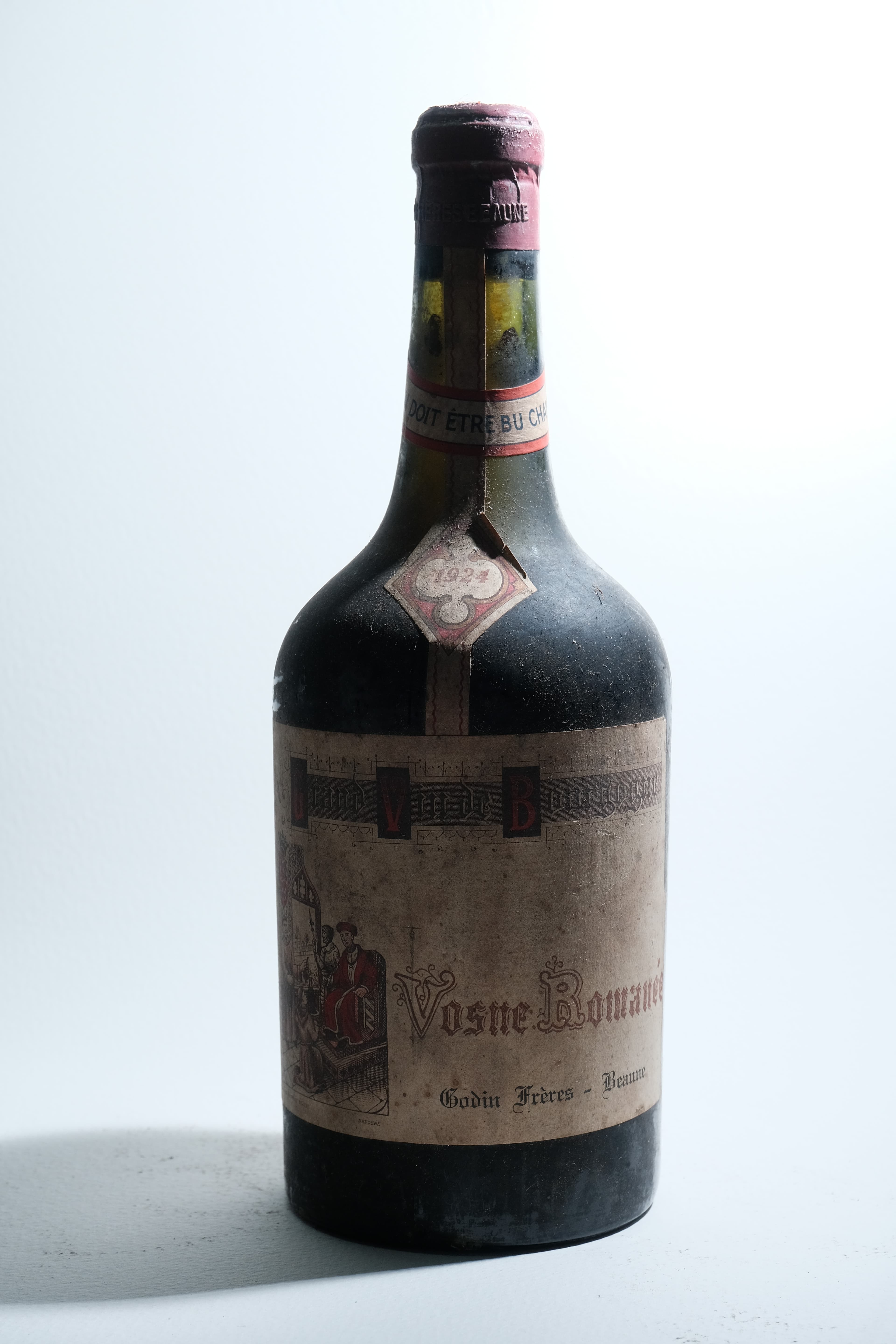 3 bottles Vosne Romanée Godin Frères 1924 - Image 1